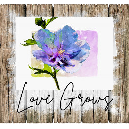 Bläserfarbener Blauer Chiffon Rose Valentine Feiertagskarte