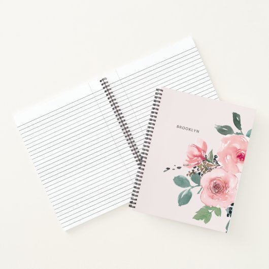 Bläserfarbenes Hübsches Notebook in Rosa Notizblock (Innenseite)