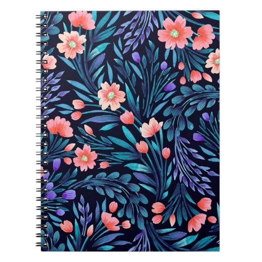 Bläserfarbenes, nahtloses Muster. Notizblock (Vorderseite)