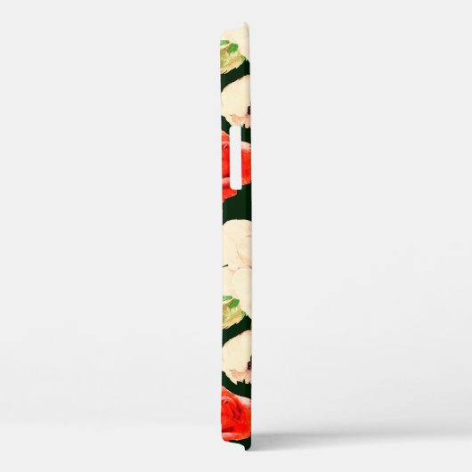 Bläserfarbenes, nahtloses Muster. Weißmohn  Case-Mate iPhone Hülle (Rückseite / Rechts)