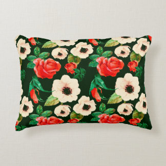 Bläserfarbenes, nahtloses Muster. Weißmohn Dekokissen