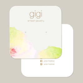 Bläserfarbenstuhl Ohrring-Anzeigereimer Quadratische Visitenkarte