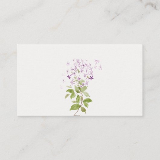 Bläsergartendusche Babydusche Begleitkarte (Rückseite)