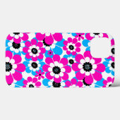 Bläserglänzende Neonmuster helle Farbe und blau Case-Mate iPhone Hülle (Rückseite (Horizontal))