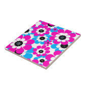 Bläserglänzende Neonmuster helle Farbe und blau Fliese (Seite)