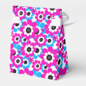 Bläserglänzende Neonmuster helle Farbe und blau Geschenkschachtel (Rückseite)