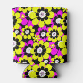 Bläserglänzende Neonmuster-Verkrüstung und gelber Dosenkühler (Rückseite)