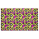 Bläserglänzende Neonmuster-Verkrüstung und gelber  Stoff (Fat Quarter (45,7 x 55,9 cm))