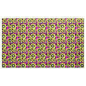 Bläserglänzende Neonmuster-Verkrüstung und gelber  Stoff (Yard (91,4 cm))