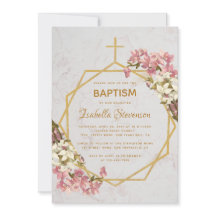 Bläsergoldmarmor Rosa Orchideen Geometrische Taufe