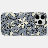 Bläsergraue und cremige Blume Case-Mate iPhone Hülle (Rückseite (Horizontal))