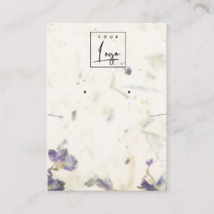 Bläserhandgemachte Papiertexte mit Fußleiste Visitenkarte