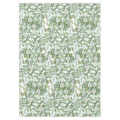 BläserHochzeit von White Peony Rose Tischdecke (Vorderseite)