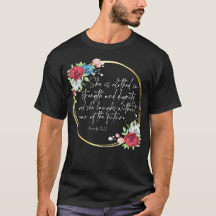 Bläserin ist sie in Stärke und Würde bekleidet, Ch T-Shirt