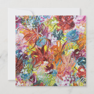 Bläserkarte für helle Blume Feiertagskarte