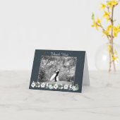 Bläserkrautheirat in Weiß und Schwarz Karte (Gelbe Blume)