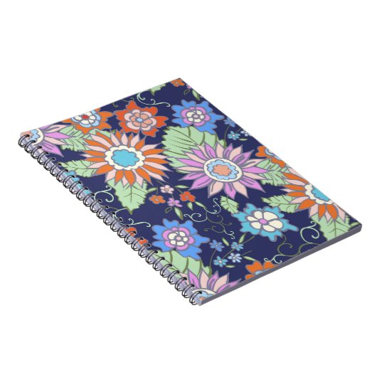 Bläsernahes Muster Frühjahr - Sommer Notizblock (Rechte Seite)