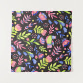 Bläsernahes Muster. Frühlingsblumen und Wandteppich (Vorderseite (Horizontal))