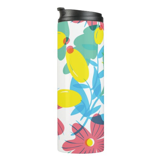 Bläsernahes Muster mit Transparenzelementen. Thermosbecher (Nach rechts gedreht)