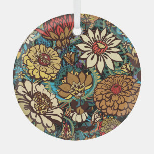 Bläsernahes Muster, originales Druckdesign. Ornament Aus Glas