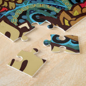 Bläsernahes Muster, originales Druckdesign. Puzzle (Seite)