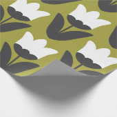 Bläsernahes Muster. skandinavischer Stil Geschenkpapier (Ecke)