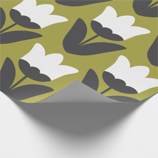 Bläsernahes Muster. skandinavischer Stil Geschenkpapier (Ecke)