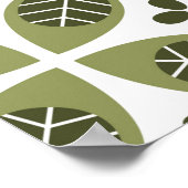 Bläsernahes Muster. skandinavischer Stil Poster (Ecke)