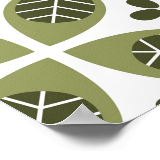 Bläsernahes Muster. skandinavischer Stil Poster (Ecke)