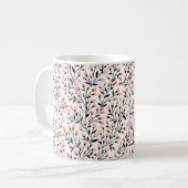 Bläsernahes Muster. Zweigstelle mit kleinem Kaffeetasse (Vorderseite Links)