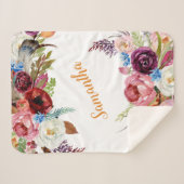 Bläsernbäume Mädchen Rosa Orange Name Sherpadecke (Vorderseite (Horizontal))