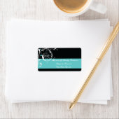 Bläsernblättrige Aquarelle Adressaufkleber (Insitu)