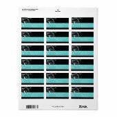 Bläsernblättrige Aquarelle Adressaufkleber (Vorne)