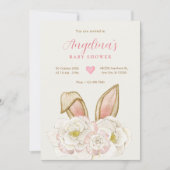 Bläserne Babydusche Einladung (Vorderseite)