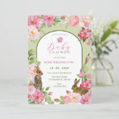 Bläserne Babydusche Einladung (Stehend Vorderseite)