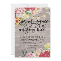 Bläserne Babydusche Zucker & Gewürze & Alles nett