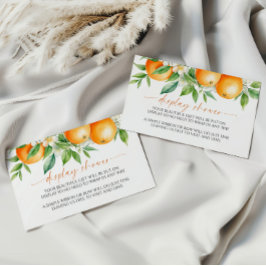 Bläserne Babyduschenkarte Begleitkarte