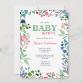 Bläserne Bläserrahmen Kinderdusche Einladung (Vorderseite)