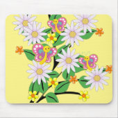 Bläserne Blume Butterfly Maus Pad! Mousepad (Vorne)