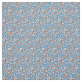 Bläserne Blume Muster blauer Hintergrund Stoff (Muster)