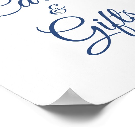 Bläserne Blütenduschkarten und Geschenke für die M Poster (Ecke)