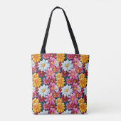 Bläserne Daisy Print Custom Totbeutel Tasche (Rückseite)