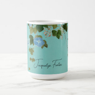 Bläserne Elegante Minimalistische Kalligrafie Name Kaffeetasse
