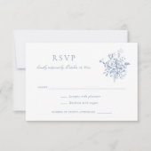 Bläserne Elegante Vintage barocke Blume Hochzeit R Einladung (Vorderseite)