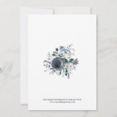 Bläserne Hochzeit der Blaublume Einladung (Rückseite)