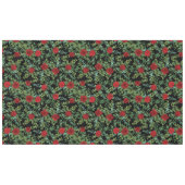 Bläserne Hochzeit der Rose Black & Red Peony Tischdecke (Vorderseite (Horizontal))