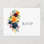 Bläserne Hochzeit von hellen Wasserfarben RSVP Einladungspostkarte (Vorderseite)