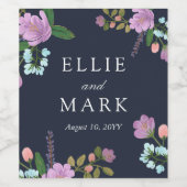 Bläserne Hochzeit Weinetikett (Einzelnes Label)