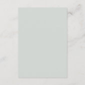 Bläserne Hochzeitsempfangskarte Begleitkarte (Rückseite)