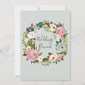 Bläserne Hochzeitsfeier Einladung (Rückseite)